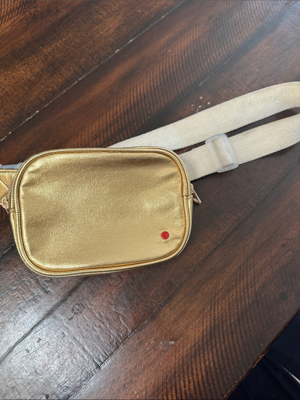 STATE Gold Metallic Zip Crossbody Pouch